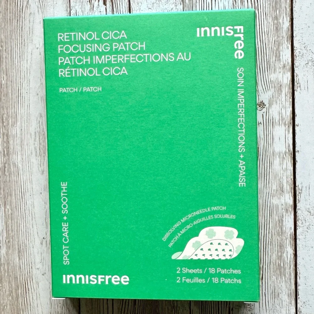 innisfree Retinol Cica Microneedle Focusing Patch 18 Spot Care Acne Pimples NEW